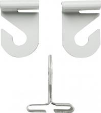 Satco Products 90/846 - Drop Ceiling Hook Set; White Finish; Contains 2 Sets Per Bag; No Hardware Needed