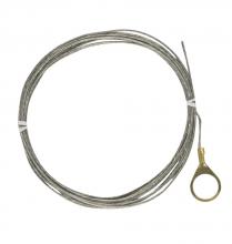 Satco Products 93/325 - 10 Foot 18/1 Tinned Copper Ground Wire; 1/4 IP Round Ground Lug