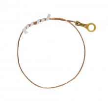 Satco Products 93/326 - 10" 18/1 Bare Copper Ground Wire; 8/32 Ground Lug