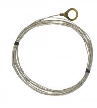 Satco Products 93/334 - 10 Foot 18/1 Tinned Copper Ground Wire; 1/8 IP Round Ground Lug
