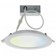 Satco Products S11261 - 10 Watt; LED Direct Wire Downlight; 4 Inch; Tunable White; Round; Starfish IOT; 120 Volt; 650 Lumens
