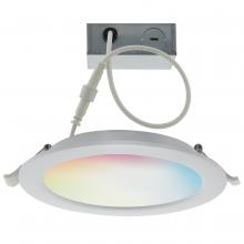 Satco Products S11280 - 12 Watt; LED Direct Wire Downlight; 6 Inch; Tunable White and RGB; Round; Starfish IOT; 120 Volt;