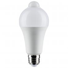 Satco Products S11445 - 12 Watt A19 LED; White; 3000K; 1050 Lumens; 120 Volt; PIR Sensor; Non-Dimmable