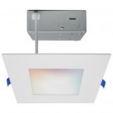 Satco Products S11563 - 12 Watt; LED Direct Wire; Low Profile Downlight; 6 Inch Square; Starfish IOT; Tunable White and RGB;
