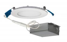 Satco Products S11601 - 10 watt LED Direct Wire Downlight; Edge-lit; 4 inch; 4000K; 120 volt; Dimmable; Round; Remote Driver
