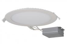 Satco Products S11608 - 24 watt LED Direct Wire Downlight; Edge-lit; 8 inch; 5000K; 120 volt; Dimmable; Round; Remote Driver