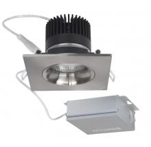 Satco Products S11629 - 12 watt LED Direct Wire Downlight; Gimbaled; 3.5 inch; 3000K; 120 volt; Dimmable; Square; Remote