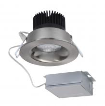 Satco Products S11632 - 12 watt LED Direct Wire Downlight; 3.5 inch; 3000K; 120 volt; Dimmable; Round; Remote Driver;