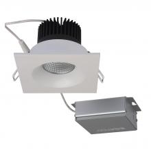 Satco Products S11633 - 12 watt LED Direct Wire Downlight; 3.5 inch; 3000K; 120 volt; Dimmable; Square; Remote Driver; White