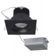 Satco Products S11634 - 12 watt LED Direct Wire Downlight; 3.5 inch; 3000K; 120 volt; Dimmable; Square; Remote Driver; Black