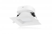 Satco Products S11700 - 7 watt LED Direct Wire Downlight; 4 inch; 2700K; 120 volt; Dimmable; Square