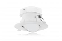 Satco Products S11708 - 7 watt LED Direct Wire Downlight; Gimbaled; 4 inch; 2700K; 120 volt; Dimmable