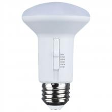 Satco Products S11782 - 5.8 Watt R20 LED; 27K/30K/35K/40K/50K CCT Selectable; Dim to Warm; White Finish; 120 Volt