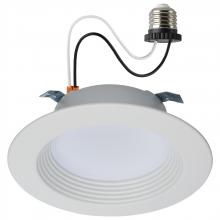 Satco Products S11800R1 - 6.7 Watt LED Downlight Retrofit; 4 Inches; CCT Selectable; Round; White Finish; 120 Volt