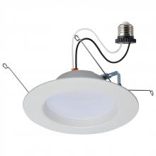 Satco Products S11801R1 - 9 Watt LED Downlight Retrofit; 5-6 Inches; CCT Selectable; Round; White Finish; 120 Volt