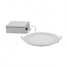 Satco Products S11827 - 12 Watt; LED Direct Wire Downlight; Edge-lit; 6 inch; CCT Selectable; 120 volt; Dimmable; Round;