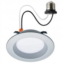 Satco Products S11833R1 - 6.7 Watt; LED Downlight Retrofit; 4 Inch; CCT Selectable; 120 Volts; Brushed Nickel Finish