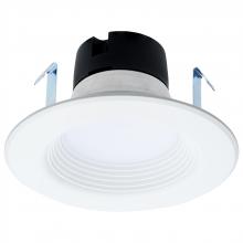 Satco Products S11838 - 6.5 Watt LED Downlight Retrofit; 4 Inch Baffle; CCT Selectable; 12 Volts; Matte White Finish