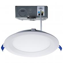Satco Products S11872 - 15 Watt LED Low Profile Regress Baffle Downlight; 6 Inch; Remote Driver; CCT Selectable; Round