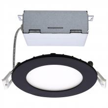 Satco Products S11874 - 10 Watt; LED Direct Wire Downlight; Edge-lit; 4 inch; CCT Selectable; 120 volt; Dimmable; Round;