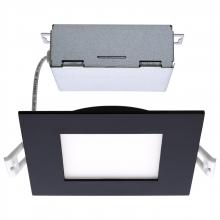 Satco Products S11876 - 10 Watt; LED Direct Wire Downlight; Edge-lit; 4 inch; CCT Selectable; 120 volt; Dimmable; Square;