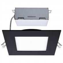 Satco Products S11877 - 12 Watt; LED Direct Wire Downlight; Edge-lit; 6 inch; CCT Selectable; 120 volt; Dimmable; Square;