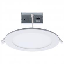 Satco Products S11887 - 12 Watt LED Direct Wire Downlight with Night Light; 6 Inch; Remote Driver; CCT Selectable; Dimmable;