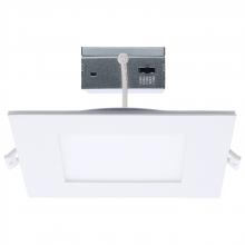 Satco Products S11889 - 12 Watt LED Direct Wire Downlight with Night Light; 6 Inch; Remote Driver; CCT Selectable; Dimmable;