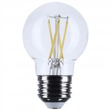 Satco Products S12475 - 4 Watt G16.5 LED; Medium Base; Clear; 3500K CCT; 120 Volt