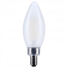 Satco Products S12494 - 5.5 Watt B11 LED; Candelabra Base; Clear; 3000K CCT; 120 Volt; 10-pk