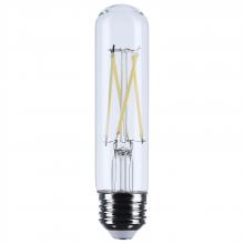 Satco Products S12524 - 5.5 Watt T10 LED; Medium Base; Clear; 3500K CCT; 120 Volt