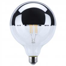 Satco Products S12545 - 8 Watt G40 LED; Medium Base; 2700K CCT; Silver Crown; 100 Watt Replacement