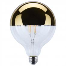 Satco Products S12546 - 8 Watt G40 LED; Medium Base; 2700K CCT; Gold Crown; 100 Watt Replacement