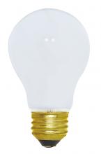 Satco Products S1813 - 100 Watt A19 Incandescent; White; 1500 Average rated hours; 950 Lumens; Medium base; 120 Volt;