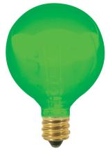 Satco Products S3835/TF - 10 Watt G12 1/2 Incandescent; Transparent Green; 1500 Average rated hours; Candelabra base; 120