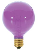 Satco Products S3837 - 10 Watt G12 1/2 Incandescent; Transparent Pink; 1500 Average rated hours; Candelabra base; 120 Volt