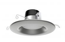 Satco Products S39745 - 10.5 watt LED Downlight Retrofit; 5"-6"; 3000K; 120 volts; Dimmable; Brushed Nickel Finish