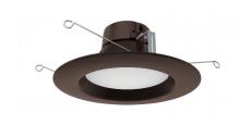 Satco Products S39848 - 10.5 watt LED Downlight Retrofit; 5"-6"; 3000K; 120 volts; Dimmable; Bronze Finish