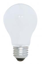 Satco Products S3994 - 100 Watt A19 Incandescent; White; 1000 Average rated hours; 1188 Lumens; Medium base; 120 Volt;