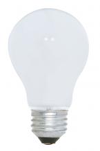 Satco Products S4013 - 100 Watt A19 Incandescent; White; 1000 Average rated hours; 1188 Lumens; Medium base; 120 Volt