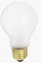 Satco Products S4079 - 100 Watt A19 Incandescent; White; 1000 Average rated hours; 1178 Lumens; Medium base; 230 Volt