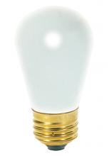 Satco Products S4566 - 11 Watt S14 Incandescent; Frost; 2500 Average rated hours; 65 Lumens; Medium base; 130 Volt; Carded