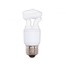 Satco Products S5501 - 5 Watt; Mini Spiral Compact Fluorescent; 2700K; 82 CRI; Medium base; 120 Volt