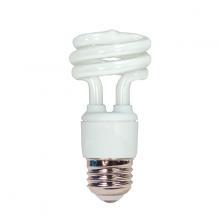 Satco Products S5509 - 11 Watt; Mini Spiral Compact Fluorescent; 5000K; 82 CRI; Medium base; 120 Volt