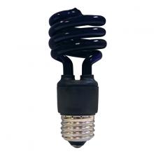 Satco Products S5515 - 13 Watt; Mini Spiral Compact Fluorescent; Black; Medium base; 120 Volt