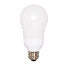 Satco Products S5575 - 15 Watt; A19 Compact Fluorescent; 2700K; 82 CRI; Medium base; 120 Volt