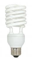 Satco Products S6284 - 23 Watt; Mini Spiral Compact Fluorescent; 3500K; 82 CRI; Medium base; 120 Volt; 3-pack