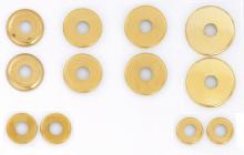 Satco Products S70/154 - 12 Assorted Brass Finish Check Rings
