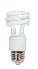 Satco Products S7214/TF - 11 Watt; Mini Spiral Compact Fluorescent; 2700K; 82 CRI; Medium base; 120 Volt; Shatter Proof