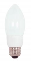 Satco Products S7323 - 7 Watt; B11 Compact Fluorescent; 5000K; 82 CRI; Medium base; 120 Volt